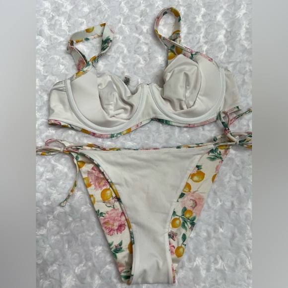 Victorias Secret Swim Wicked Bikini 2 Piece. Tie Side Bottom Lemon. - Picture 5 of 11